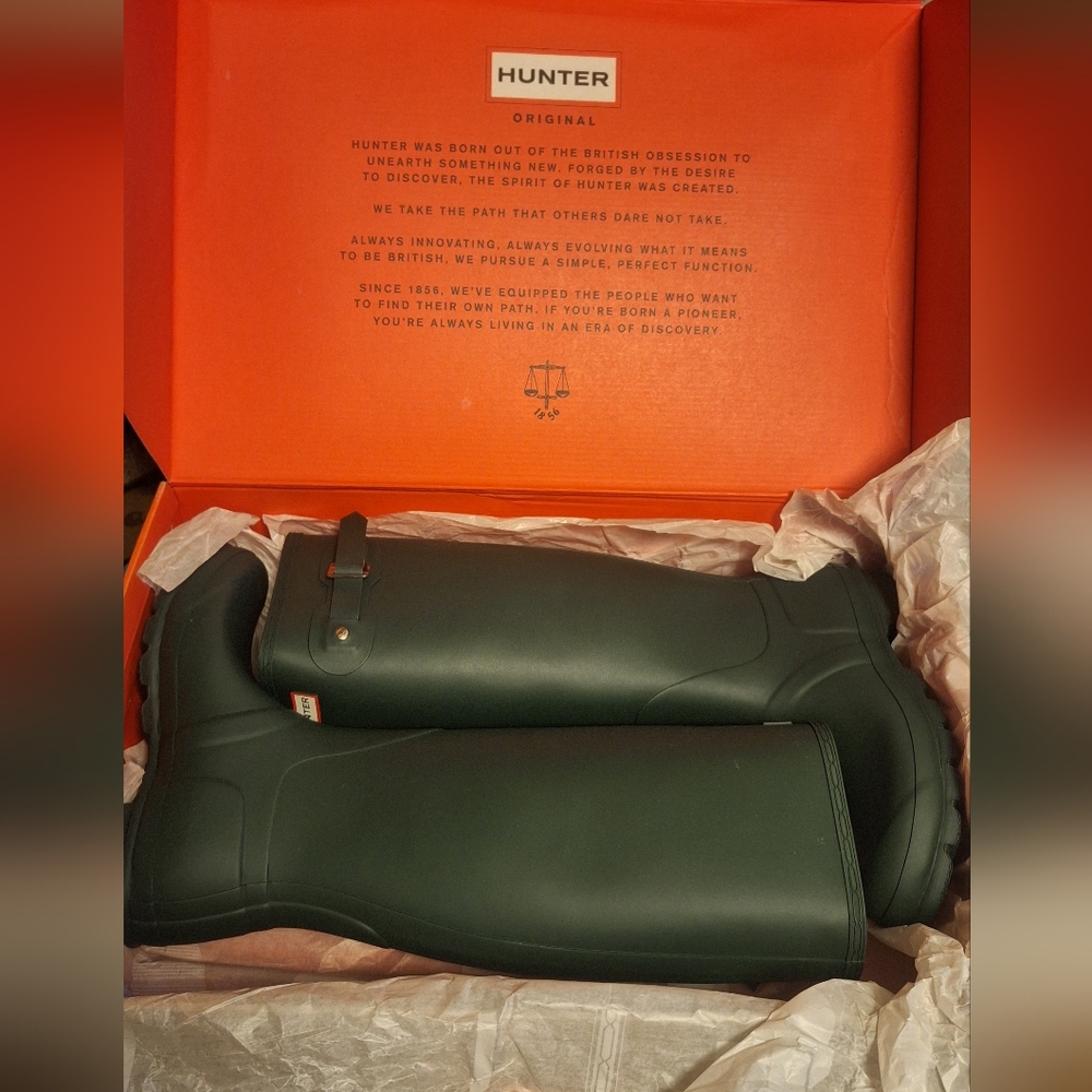 🇺🇲Hunter Green Tall Rain Boots